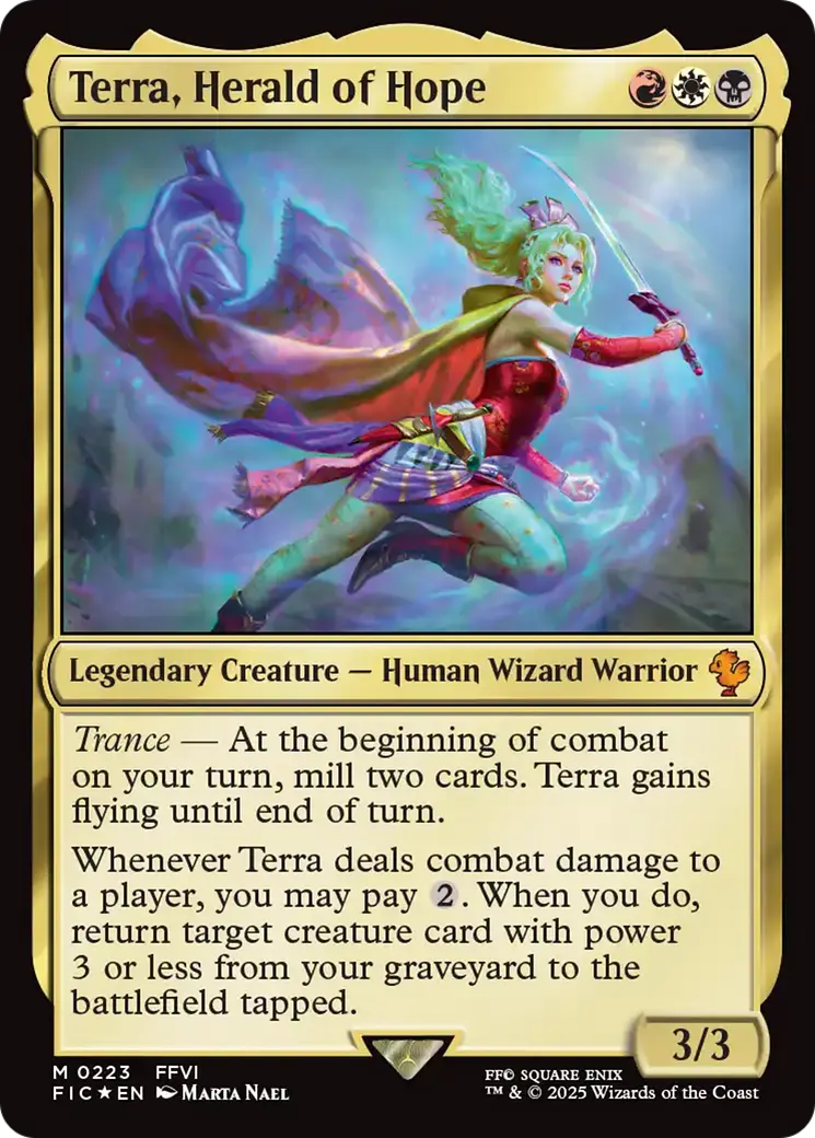 Terra, Herald Of Hope (Surge Foil) [Final Fantasy Commander] 1