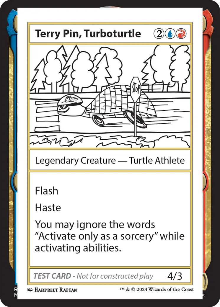 Terry Pin, Turboturtle [Mystery Booster 2 Playtest Cards] 1
