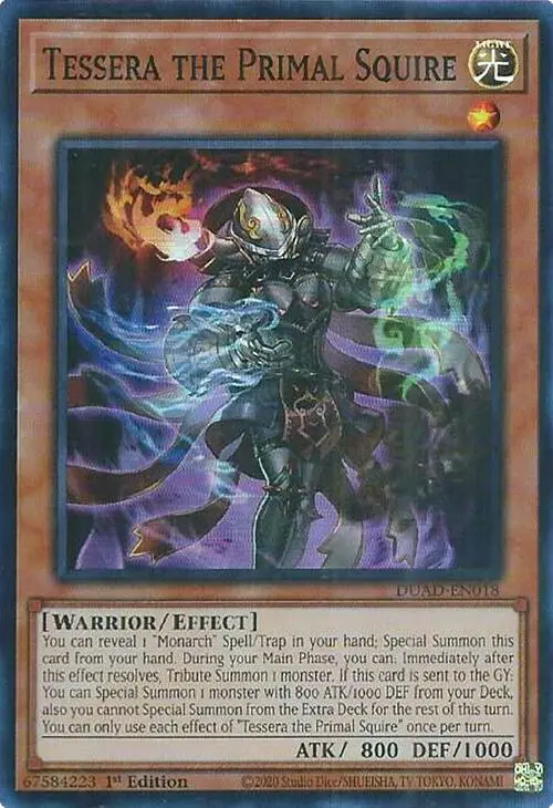 Tessera The Primal Squire [Duad-En018] Super Rare 1