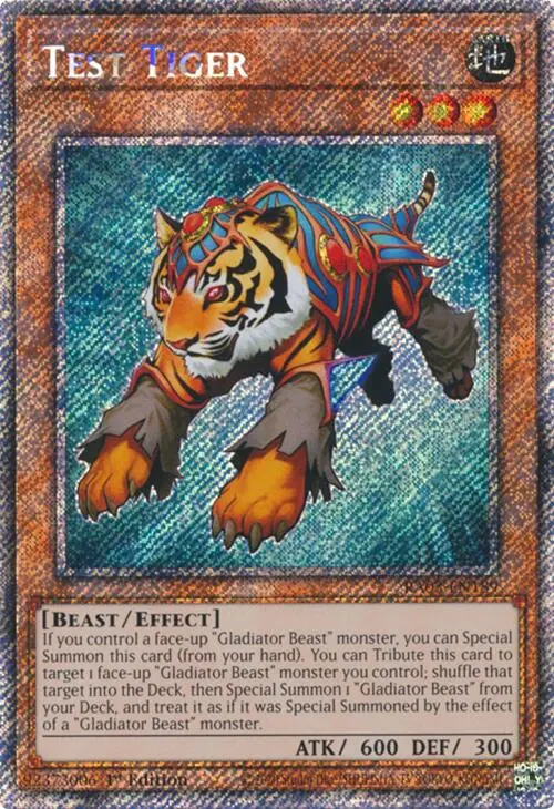 Test Tiger (Platinum Secret Rare) [Ra03-En189] Platinum Secret Rare 1