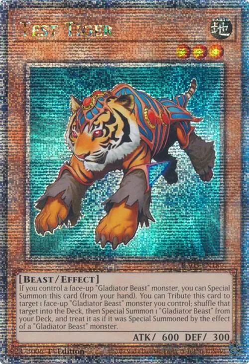 Test Tiger (Quarter Century Secret Rare) [Ra03-En189] Quarter Century Secret Rare 1