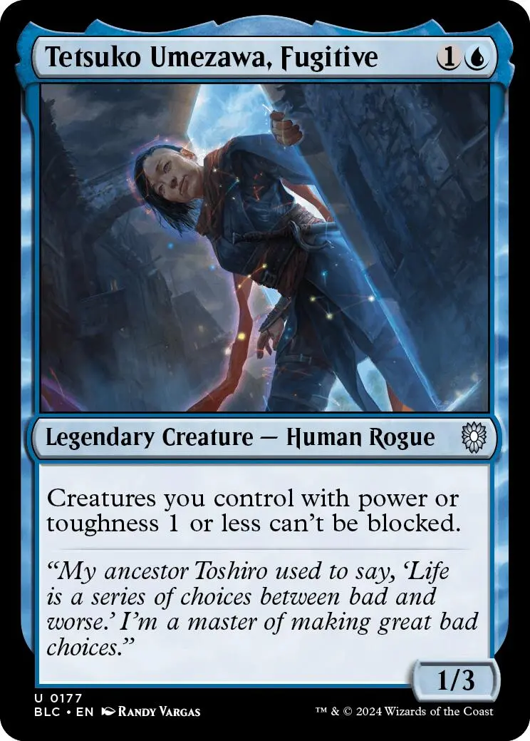 Tetsuko Umezawa, Fugitive [Bloomburrow Commander] 1
