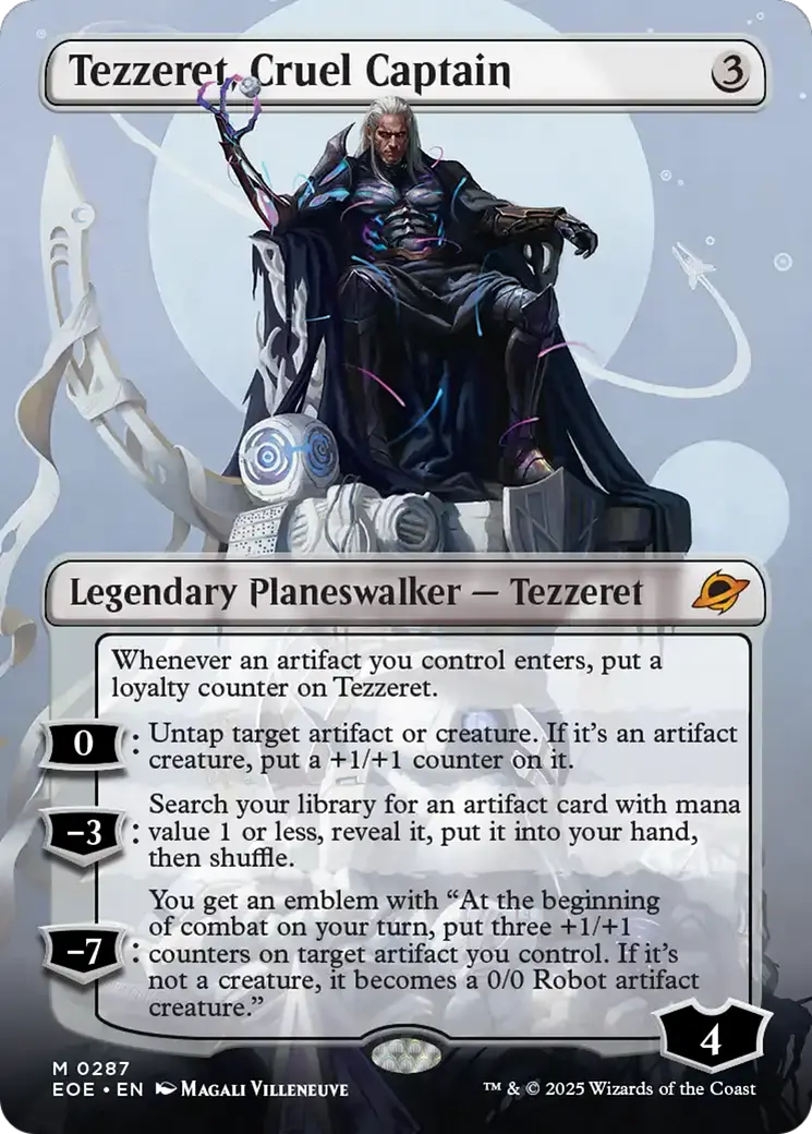 Tezzeret, Cruel Captain (Borderless) [Edge Of Eternities] 1