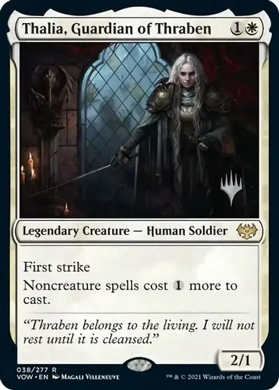 Thalia, Guardian Of Thraben (Promo Pack) [Innistrad: Crimson Vow Promos] 1