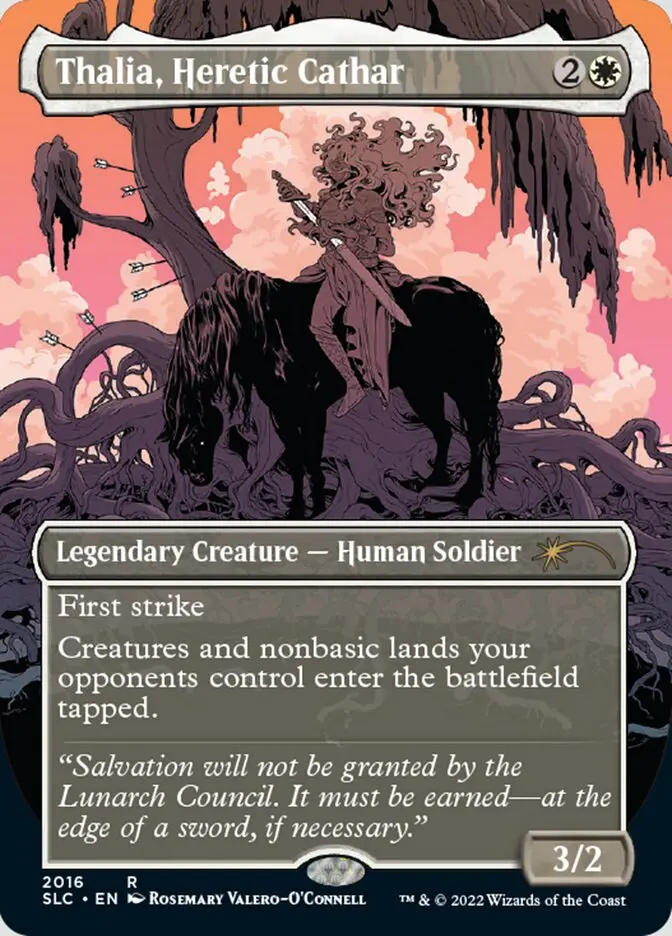 Thalia, Heretic Cathar (Borderless) [Secret Lair Countdown Kit] 1