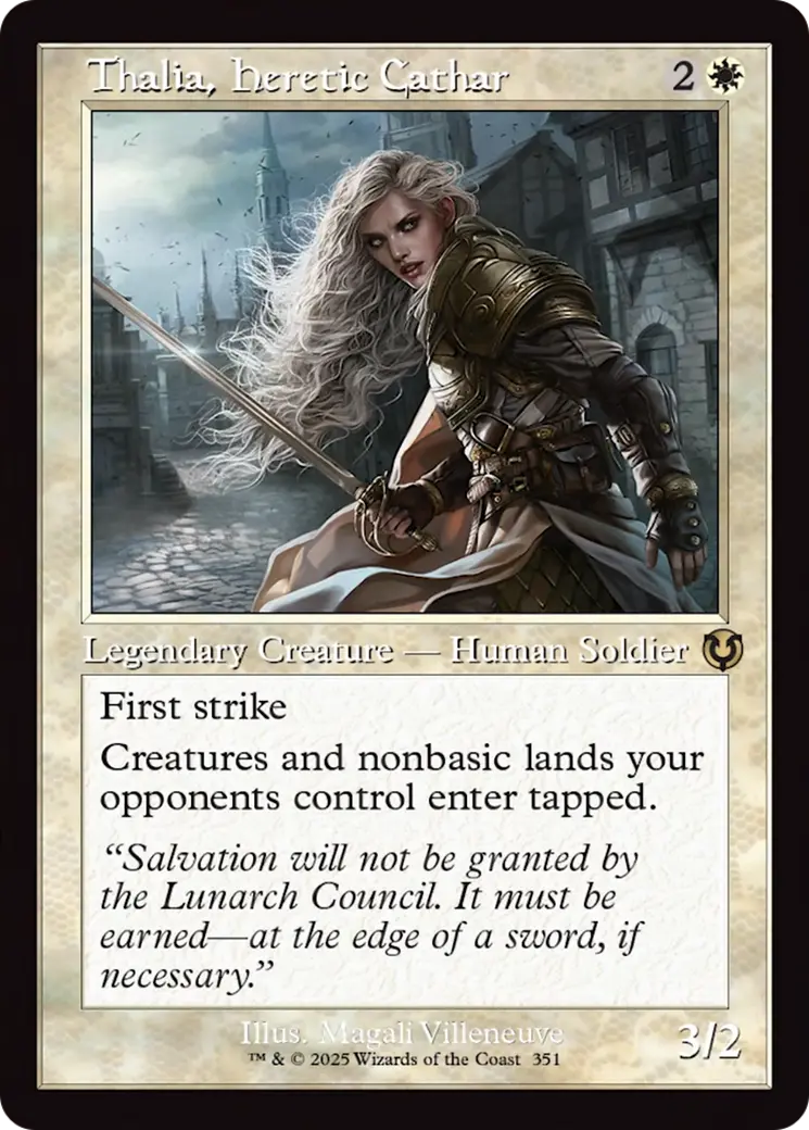 Thalia, Heretic Cathar (Retro Frame) [Innistrad Remastered] 1