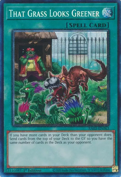 That Grass Looks Greener (Cr) [Ra03-En063] Prismatic Collector's Rare 1