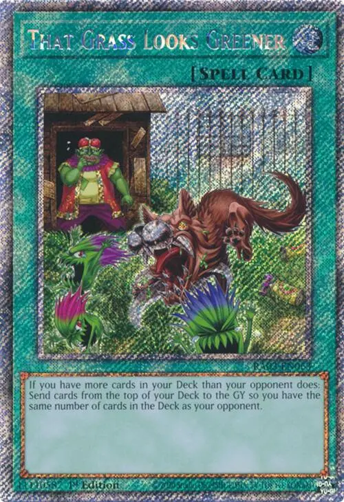 That Grass Looks Greener (Platinum Secret Rare) [Ra03-En063] Platinum Secret Rare 1