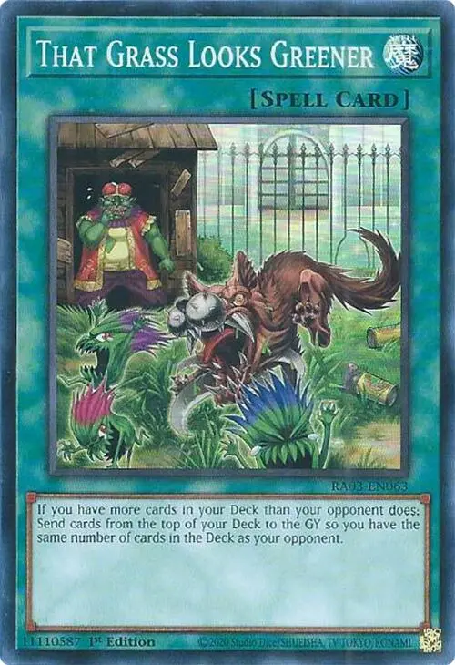 That Grass Looks Greener [Ra03-En063] Super Rare 1