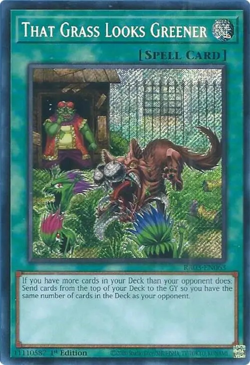That Grass Looks Greener (Secret Rare) [Ra03-En063] Secret Rare 1