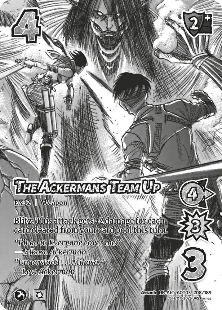 The Ackermans Team Up (Alternate Art) - Foil 1