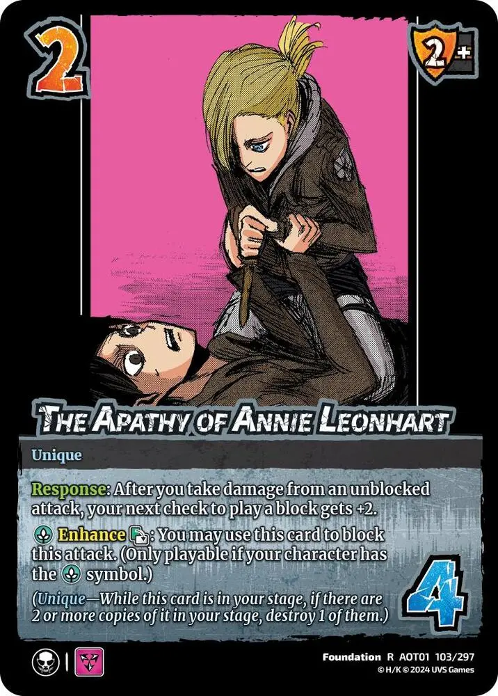The Apathy Of Annie Leonhart - Attack On Titan: Battle For Humanity (Aot1) 1