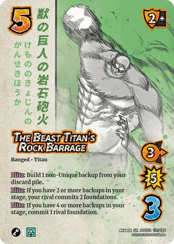 The Beast Titan's Rock Barrage - Attack On Titan: Origins Of Power (Aot02) 1