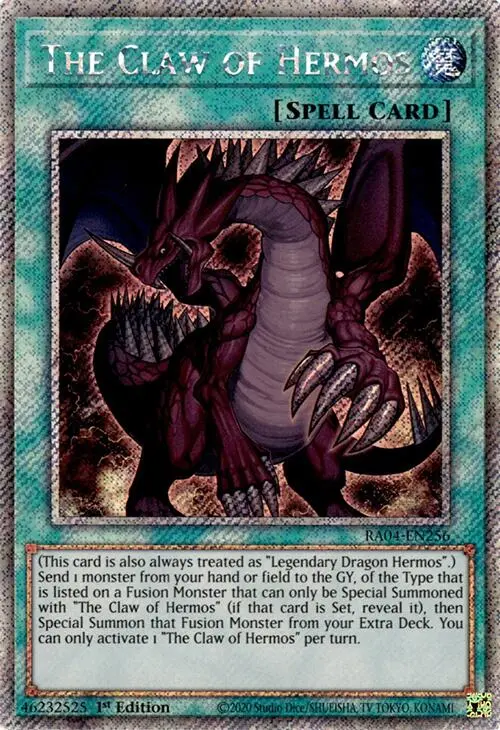 The Claw Of Hermos [Ra04-En256] Platinum Secret Rare 1