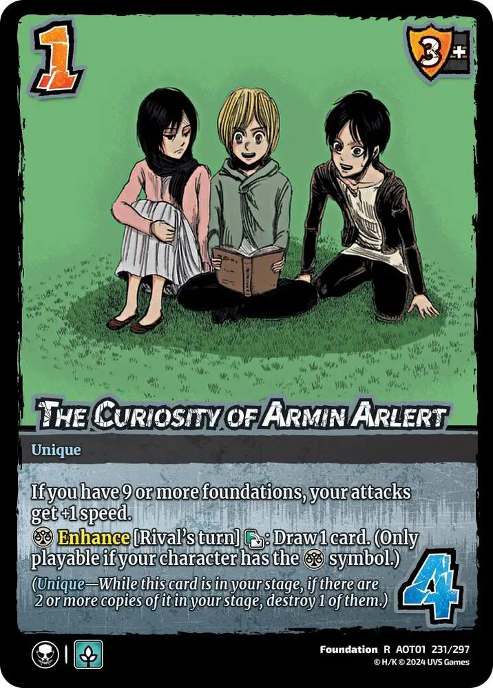 The Curiosity Of Armin Arlert - Foil 1