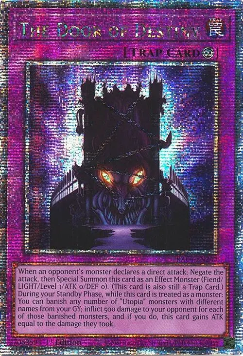 The Door Of Destiny [Ra04-En240] Quarter Century Secret Rare 1