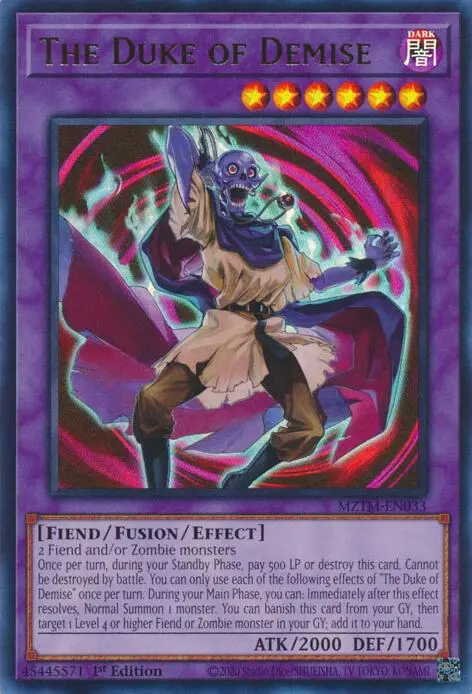 The Duke Of Demise [Mztm-En033] Ultra Rare 1