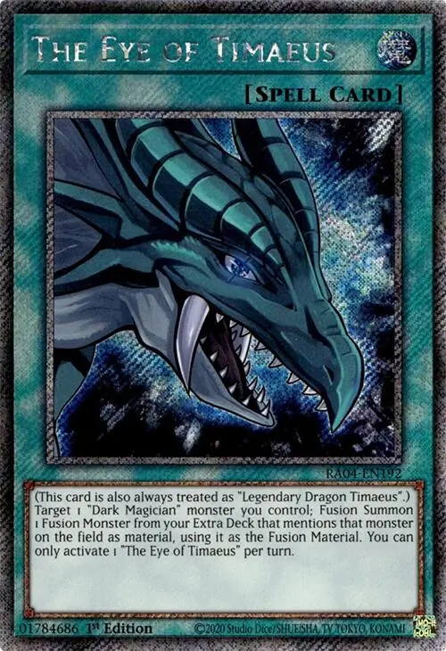 The Eye Of Timaeus [Ra04-En192] Platinum Secret Rare 1