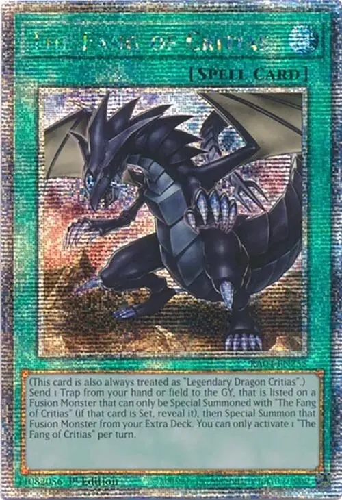 The Fang Of Critias [Ra04-En255] Quarter Century Secret Rare 1