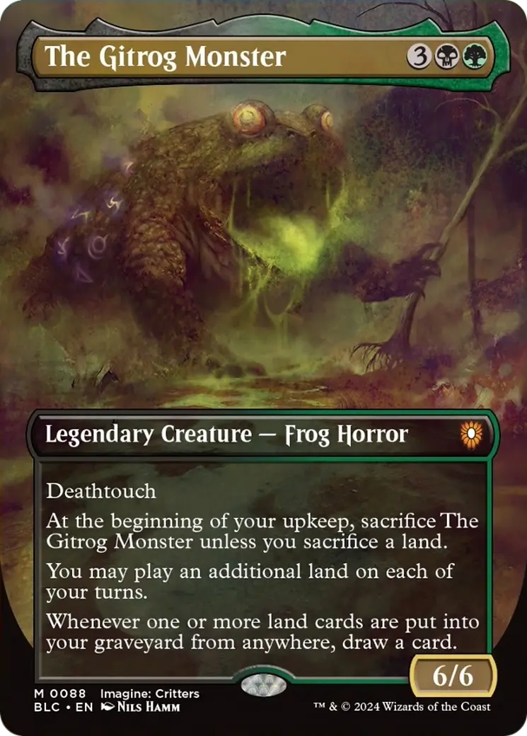 The Gitrog Monster (Borderless) [Bloomburrow Commander] 1