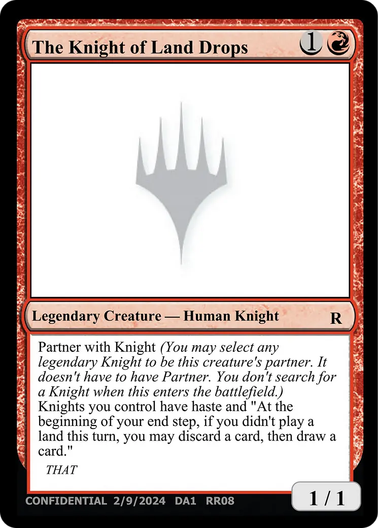 The Knight Of Land Drops [Unknown Event] 1