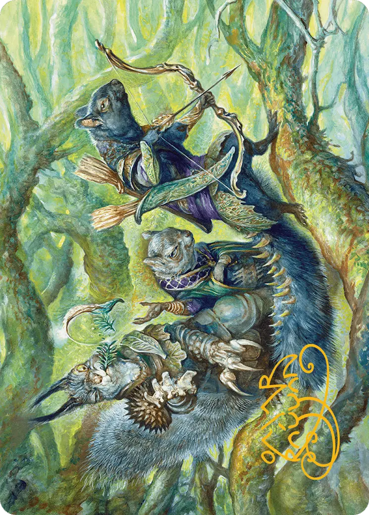 The Odd Acorn Gang Art Card (Gold-Stamped Signature) [Bloomburrow Art Series] 1