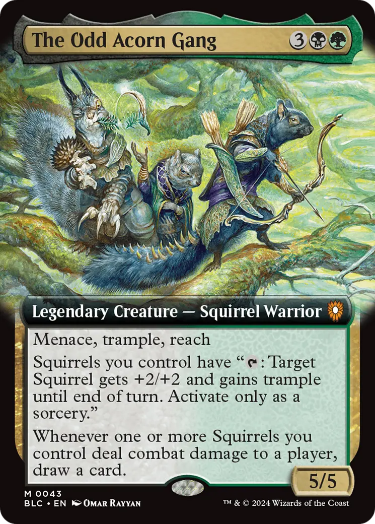 The Odd Acorn Gang (Extended Art) [Bloomburrow Commander] 1