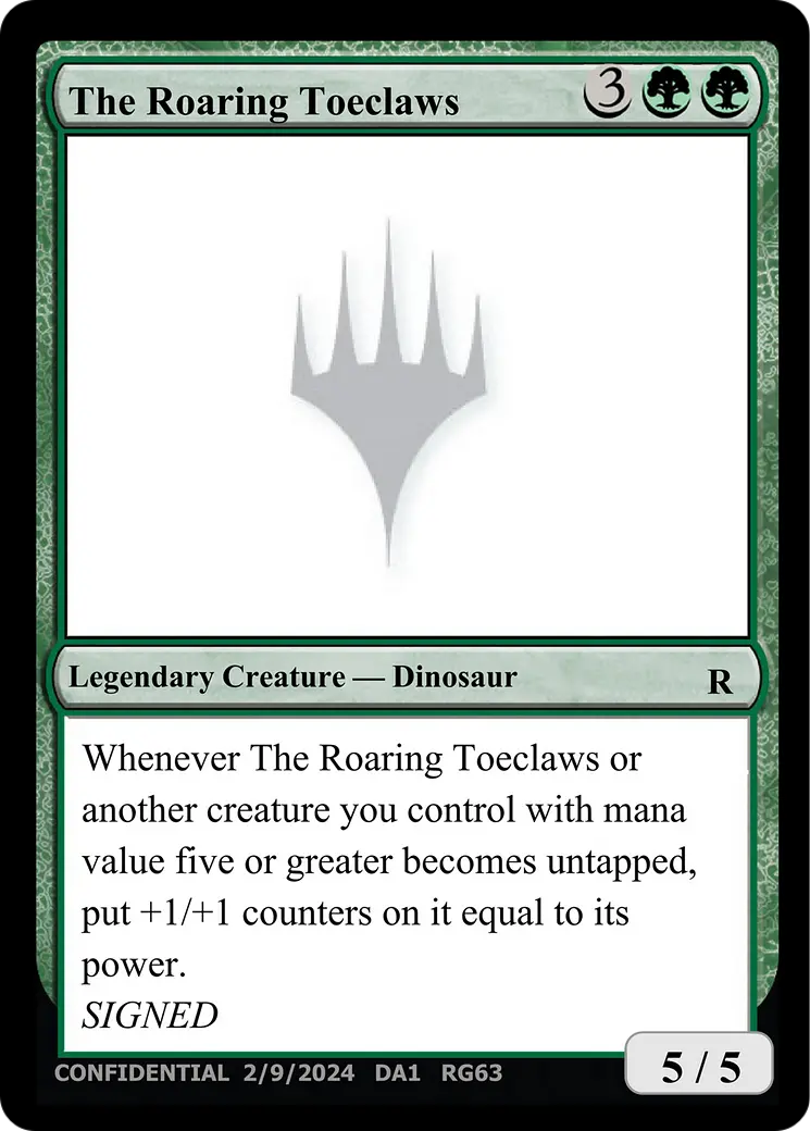 The Roaring Toeclaws [Unknown Event] 1