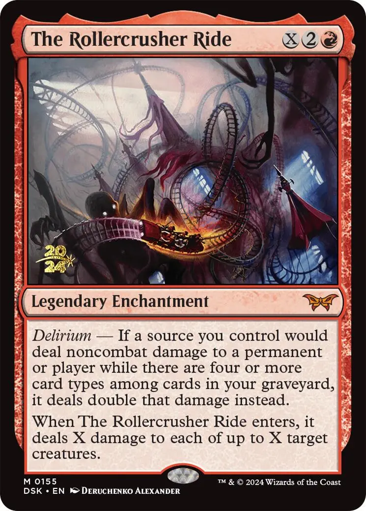 The Rollercrusher Ride (0155) [Duskmourn: House Of Horror Prerelease Promos] 1