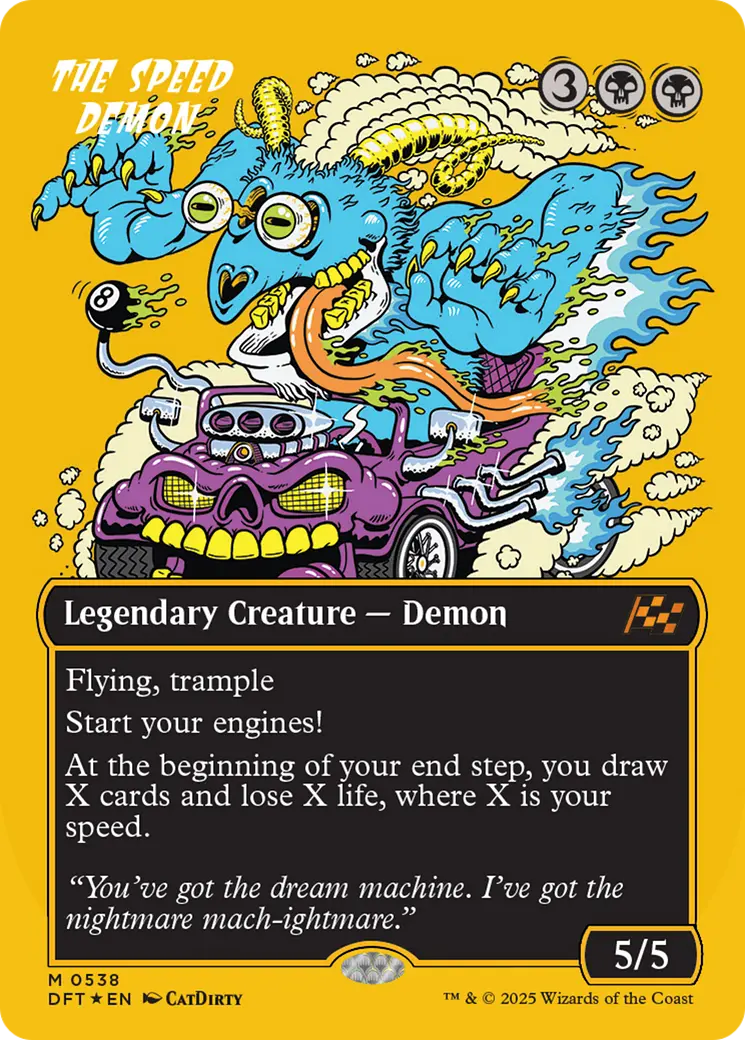 The Speed Demon (Borderless) (First-Place Foil) [Aetherdrift] 1