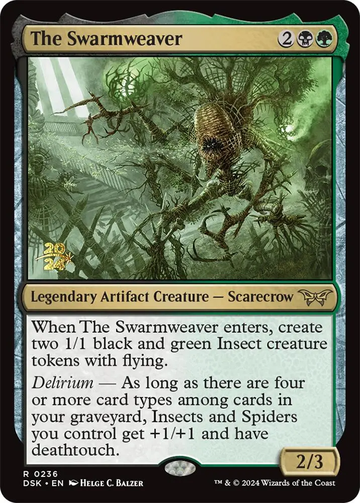 The Swarmweaver (0236) [Duskmourn: House Of Horror Prerelease Promos] 1