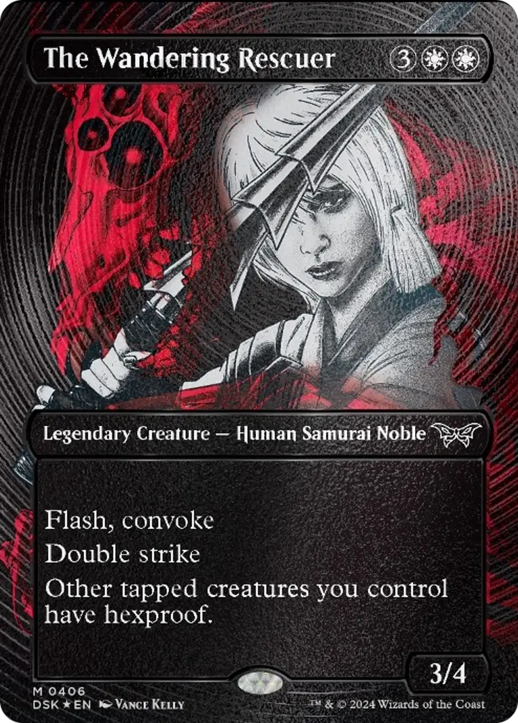 The Wandering Rescuer (Showcase) (Textured) [Duskmourn: House Of Horror] 1