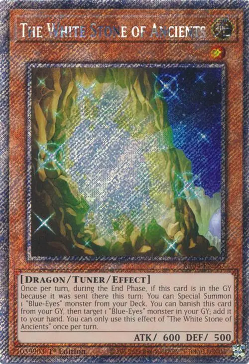 The White Stone Of Ancients [Ra04-En267] Platinum Secret Rare 1