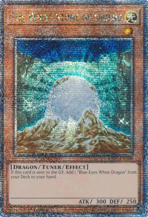 The White Stone Of Legend (Quarter Century Secret Rare) [Ra03-En208] Quarter Century Secret Rare 1