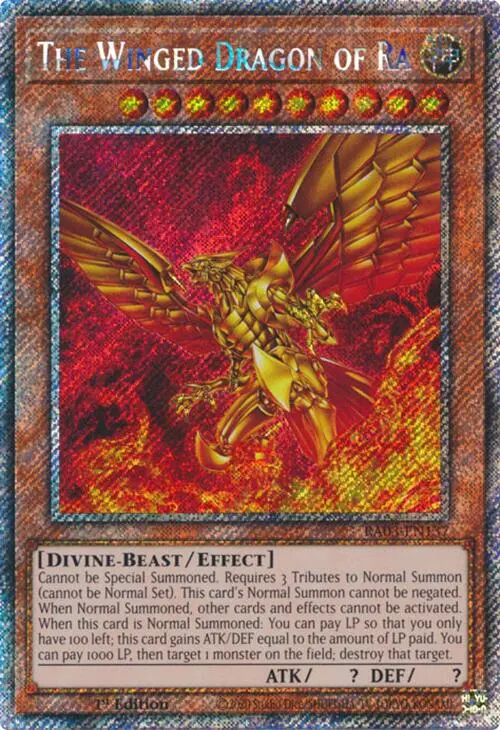 The Winged Dragon Of Ra (Platinum Secret Rare) [Ra03-En137] Platinum Secret Rare 1
