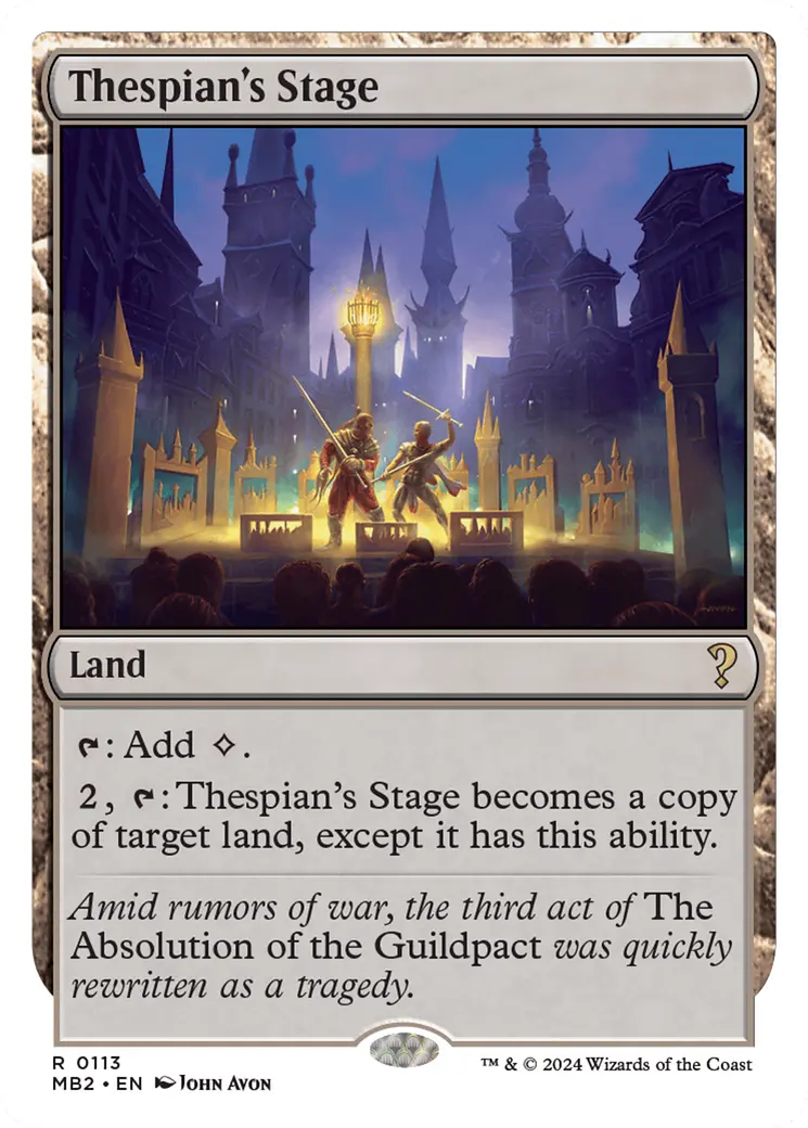 Thespian's Stage (White Border) [Mystery Booster 2] 1