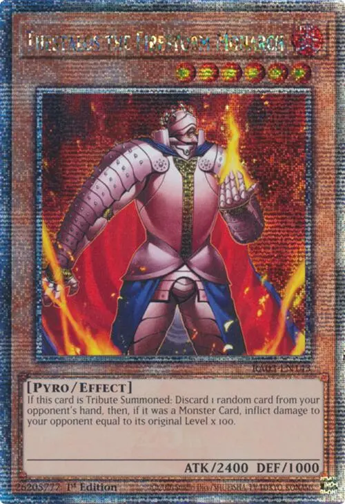 Thestalos The Firestorm Monarch (Quarter Century Secret Rare) [Ra03-En143] Quarter Century Secret Rare 1