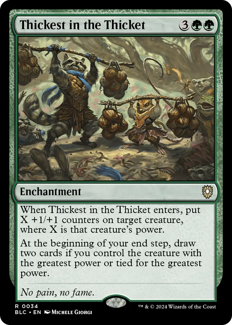 Thickest In The Thicket [Bloomburrow Commander] 1