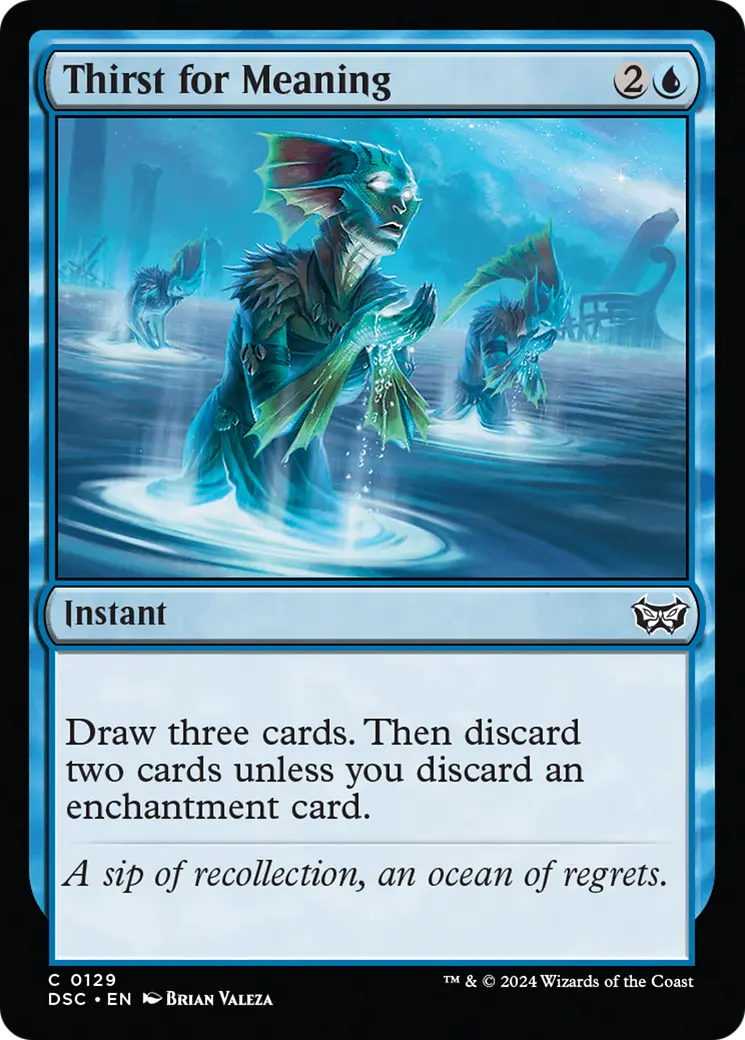 Thirst For Meaning [Duskmourn: House Of Horror Commander] 1
