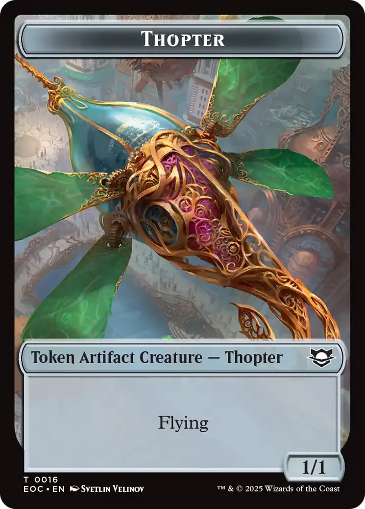 Thopter // Beast (0006) Double-Sided Token [Edge Of Eternities Commander Tokens] 1