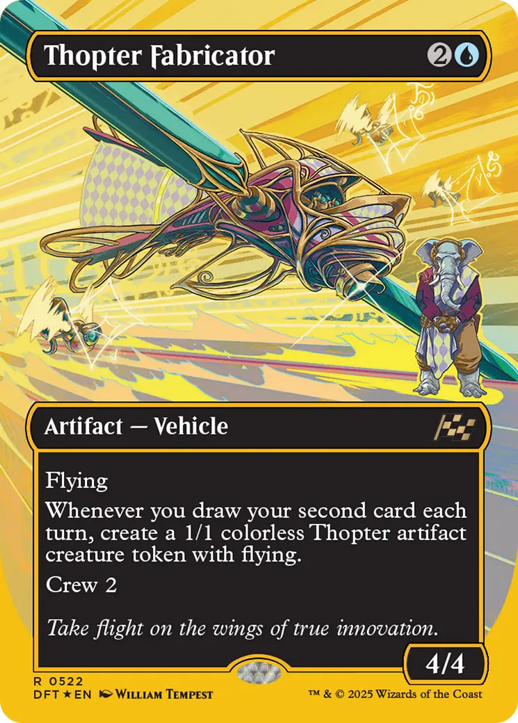 Thopter Fabricator (Borderless) (First-Place Foil) [Aetherdrift] 1