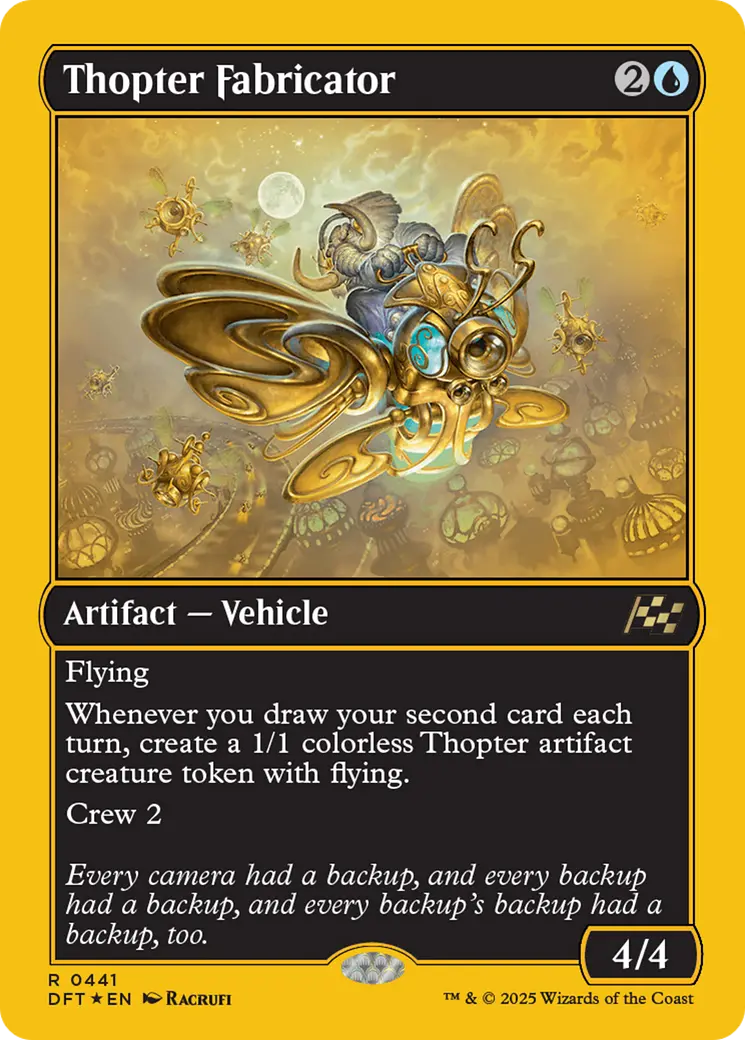 Thopter Fabricator (First-Place Foil) [Aetherdrift] 1