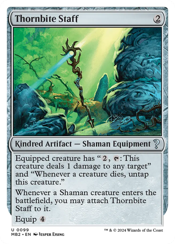 Thornbite Staff (White Border) [Mystery Booster 2] 1