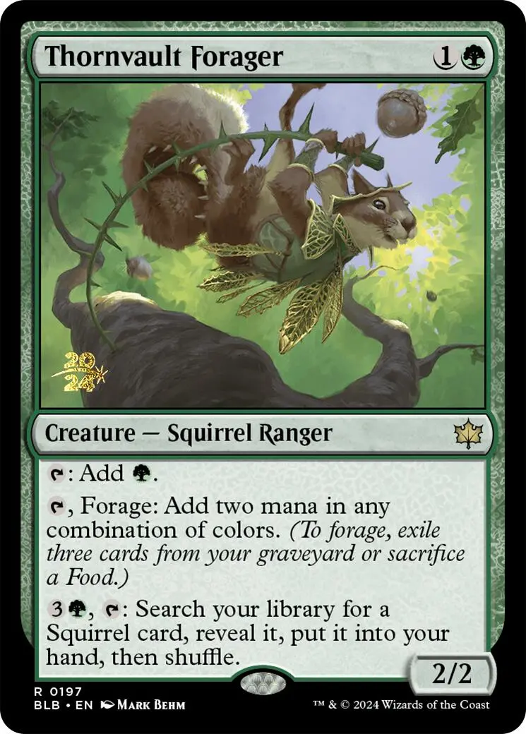 Thornvault Forager [Bloomburrow Prerelease Promos] 1