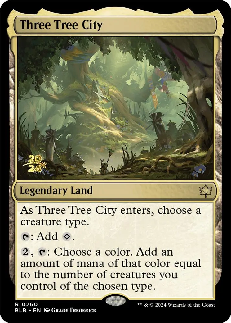 Three Tree City [Bloomburrow Prerelease Promos] 1