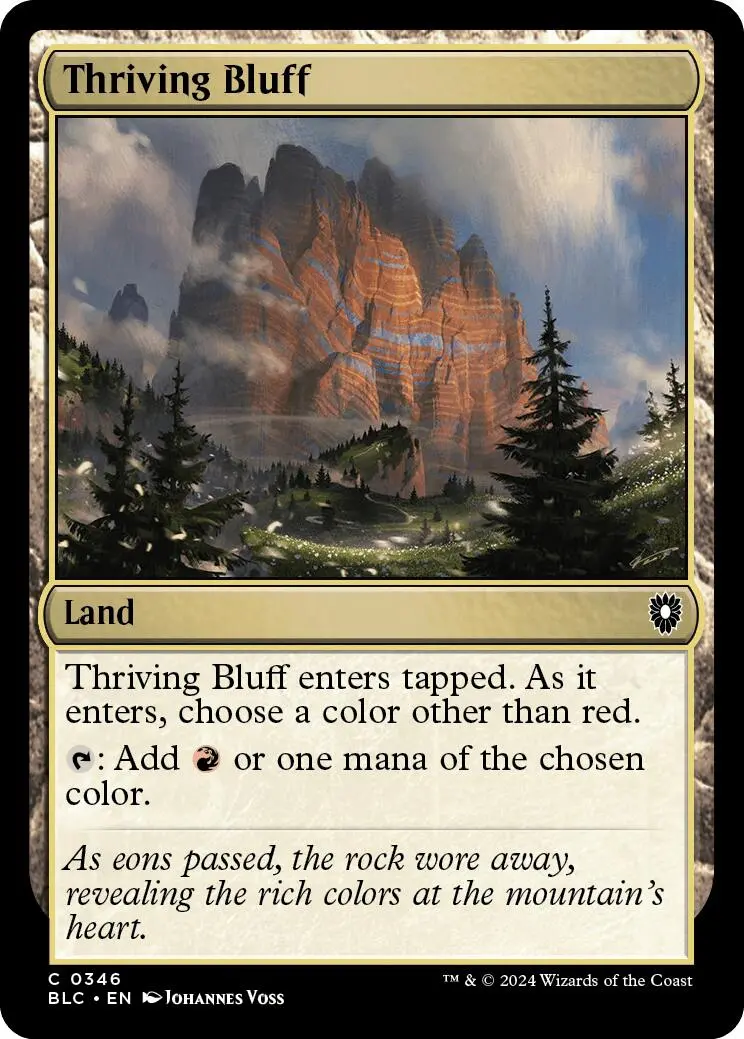 Thriving Bluff [Bloomburrow Commander] 1