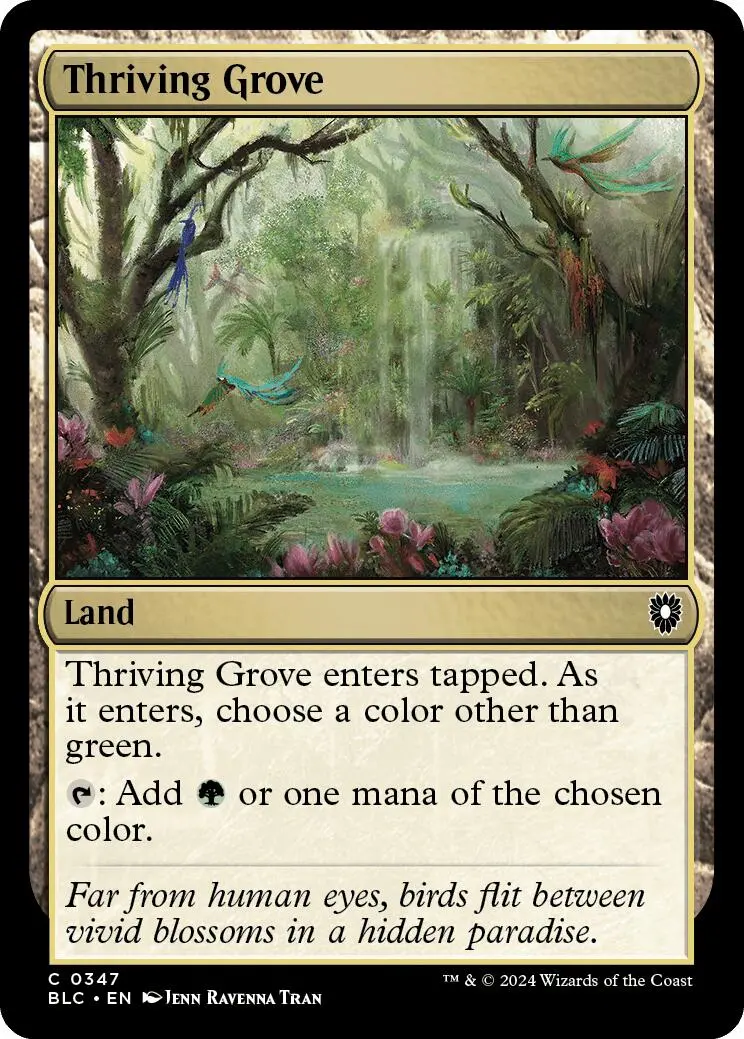 Thriving Grove [Bloomburrow Commander] 1