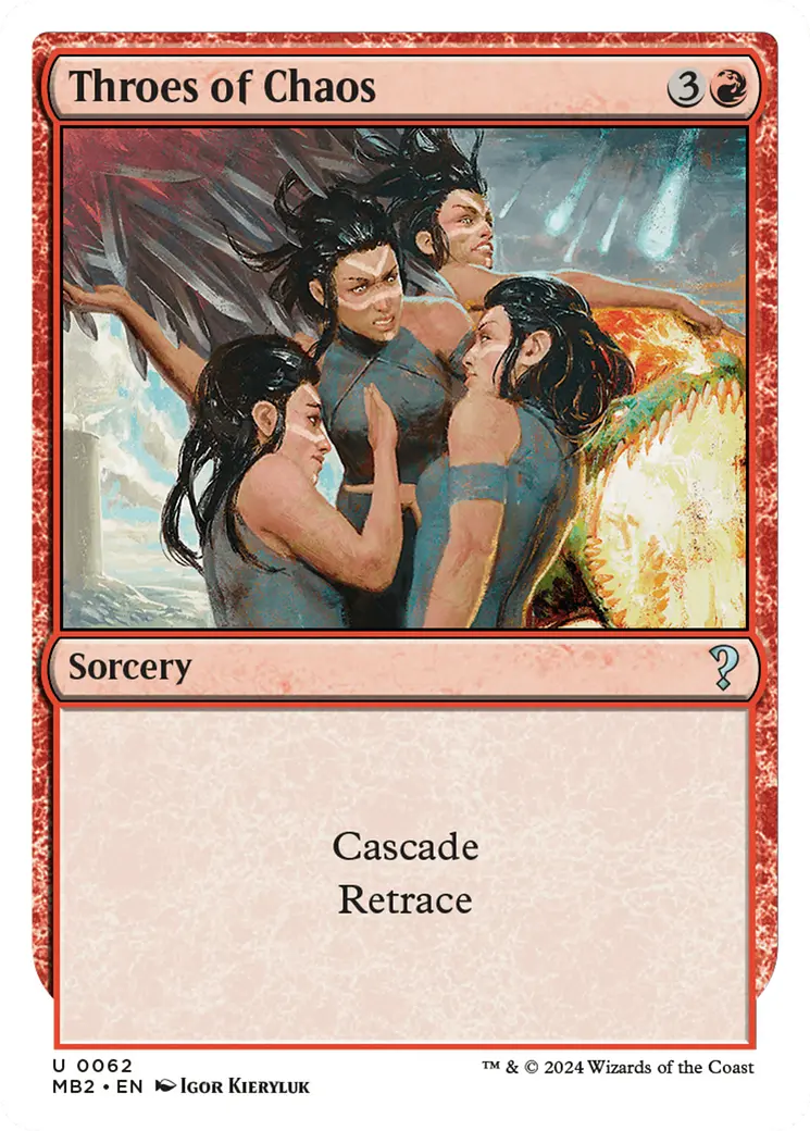 Throes Of Chaos (White Border) [Mystery Booster 2] 1