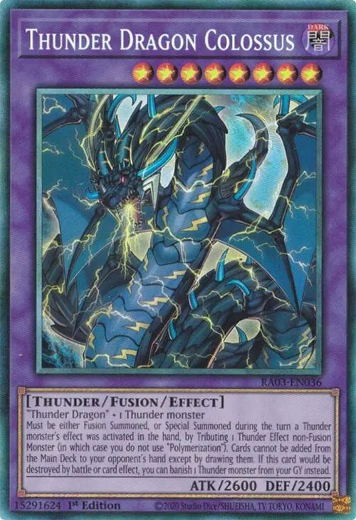 Thunder Dragon Colossus (Cr) [Ra03-En036] Prismatic Collector's Rare 1