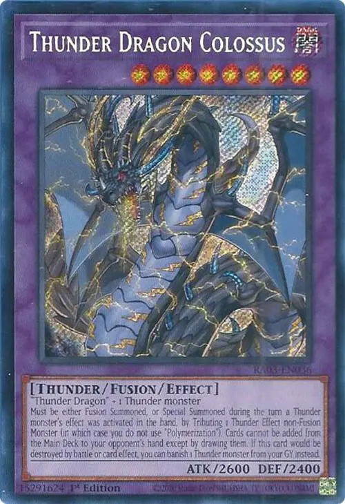 Thunder Dragon Colossus (Secret Rare) [Ra03-En036] Secret Rare 1